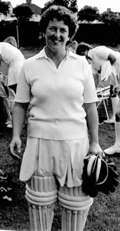 Batting Portrait of June Edney