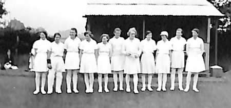 Myrtle Maclagan with Unidentified players from Myrtle Maclagan's photo album
