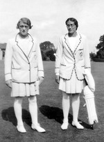 Marjorie Pollard and Violet Straker at the WCA Cricket Week 1933