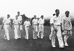 J Singleton and Marjorie Pollard at the WCA Cricket Week 1933