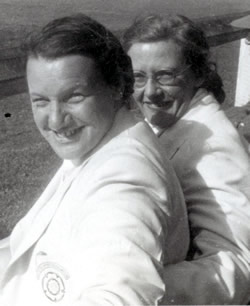 Portrait of Dorothy McEvoy and Nancy Joy 1949