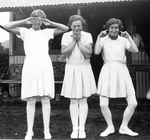 The Three Graces at the entertainment evening during Cricket Week August 1934
