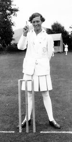 CM Valentine during Cricket Week August 1934