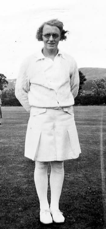 MA Pollard during Cricket Week August 1934