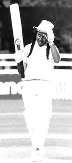 Sandhya Agarwal batting