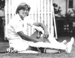 Carole Hodges batting