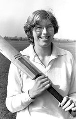 Carole Hodges batting