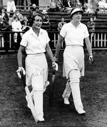 Opening for England Women in the 2nd Test, 1937