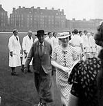 HRH Duchess of Gloucester at the 3rd Test, 1937