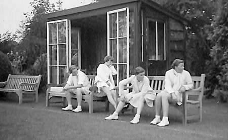 Myrtle Maclagan with Unidentified players from Myrtle Maclagan's photo album