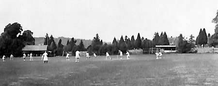 Unidentified ground and teams from Myrtle Maclagan's photo album