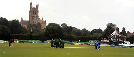 South Africa Women celebrate a wicket at Worcester during the 5th ODI